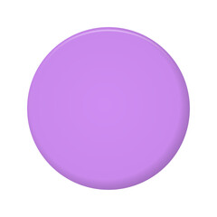 Vector 3d purple circle on white background