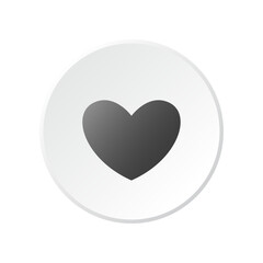 Vector love icon on white background