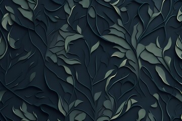 seamless pattern with leaves.  Repetitive vintage design for wallpapers, fabric, textile, upholstery, curtains, slipcover, blinds, packaging, bedding