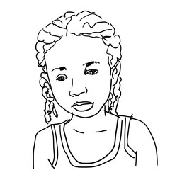 portrait of a African child