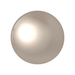 Vector realistic pearls on white background