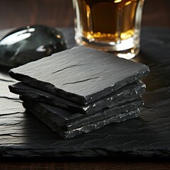 Slate Coasters - Blank Mockups