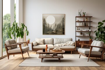 Fototapeta na wymiar luxury modern dark living room interior, mock up of a black empty wall