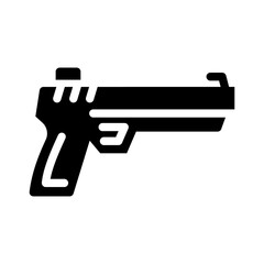 gun solid icon illustration vector graphic
