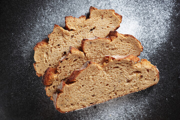 Rye bread slices
