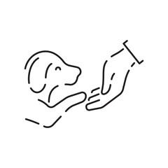 Petshop line icon. Pet shop, pets, vitamin, food, toy. Collection of thin line icons representing animals, pets and veterinary healthcare