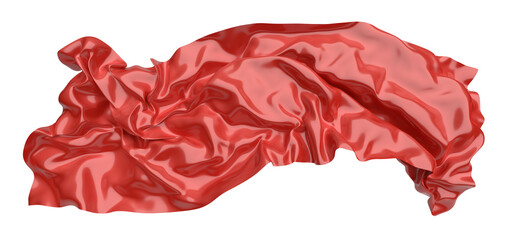 Abstract red surface, 3d render