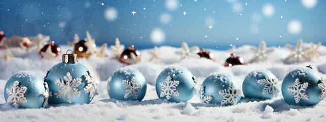 Magnificent, beautiful winter Christmas and New Years background