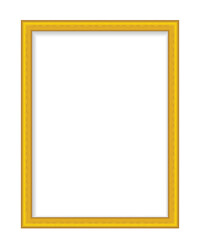 gold frame isolated on white isolated vector