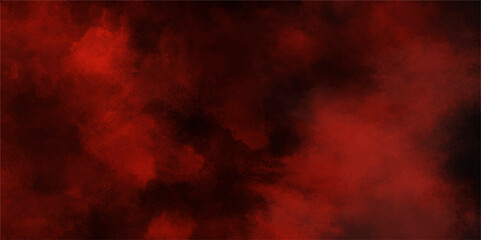 Red steam on a black background.bloody grunge background.Dark Red horror scary background. Dark grunge red texture concrete .Red powder explosion cloud on black background.