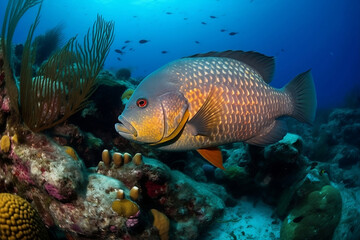 Fototapeta premium fish in the sea. 