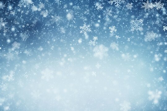 Christmas white blue background. Generate Ai