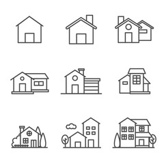 Home and House Building Vector Icons