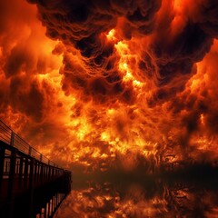 Sky in fire 