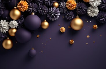 Fototapeta premium design, gift, balloon, anniversary, christmas, decoration, event, greeting, party, shiny. anniversary party is coming to celebrate. luxury decoration balloon and gift box put in white background.