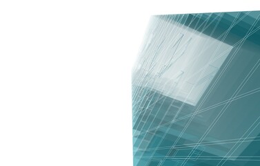 Abstract architectural background 3d rendering