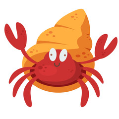 hermit crab. summer sea beach concept © surachet99