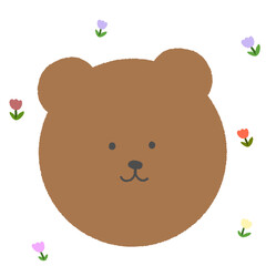 teddy bear with flower