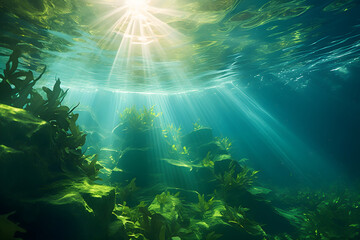 Fototapeta premium underwater view of the world