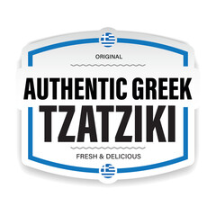Fresh Authentic Greek Tzatziki sign