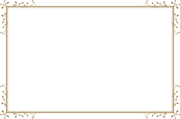 Frame of border of corner element template. Design rectangle with swirl gold on white background. Design print print for illustration, certificate, card, background. Set 36