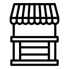 Fototapeta premium Stall Vector Icon Design Illustration