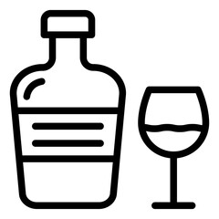 Cognac Vector Icon Design Illustration