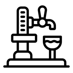 Beer Tap Vector Icon Design Illustration