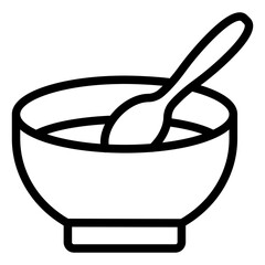 Soup Vector Icon Design Illustration