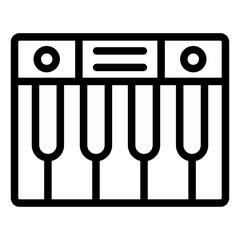 Piano Vector Icon Design Illustration