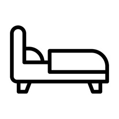 Bed Vector Icon Design Illustration