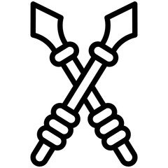 Spear Vector Icon Design Illustration
