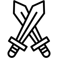 Sword Vector Icon Design Illustration