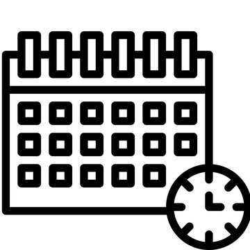 Calander Vector Icon Design Illustration