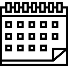 Calendar Vector Icon Design Illustration