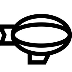 Flying Airship Vector Icon Design Illustration © Graphixs Art