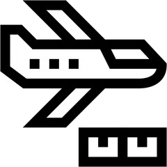 Air Freight Vector Icon Design Illustration