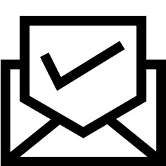 Verified Email Vector Icon Design Illustration