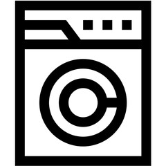 Washing machine Vector Icon Design Illustration