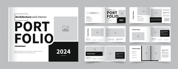 Portfolio Design, Architecture Landscape Portfolio Template