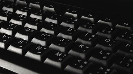 Black computer keyboard Background Graphics for illustration