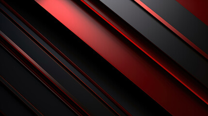 Obraz premium Few Lines of Distinct Layers Minimalist Style Black and Red Metallic Background