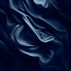 Fototapeta premium Dark blue fabric background 