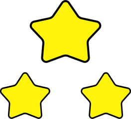 Cute star cartoon emoji vector.Symbol sign shape icon.