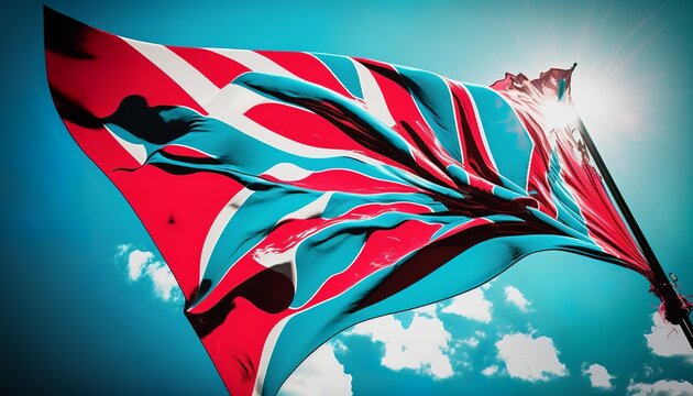 flattering flag design illustration