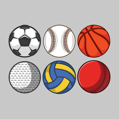 Set Of Sports Balls
