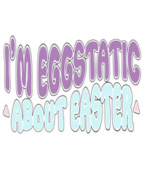 Retro Easter Craft Design. T-shirt Design. Illustration