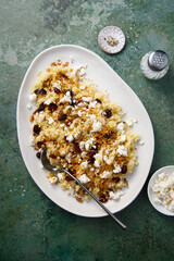Couscous with cranberry and Feta cheese