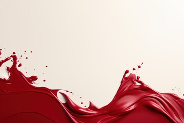 red paint splash