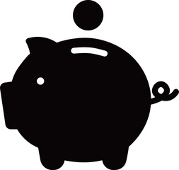 豚　貯金箱　アイコン